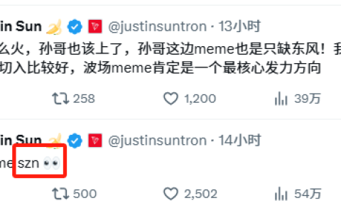孙哥的波场 Meme 又来了，这次能行吗？